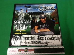 Quest Presidential Representa Promo Poster Flat 12"x12" Piranha Records - Bild 1 von 1
