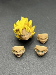 Dragon Ball Z SH Figuarts Forraje Goku Super Saiyan Cabeza Completa Potencia Cabello y Caras - Imagen 1 de 2