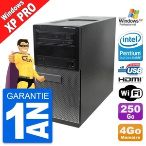 PC Tour Dell OptiPlex 390 MT G630 RAM 4Go Disque Dur 250Go HDMI Windows XP Pro - Imagen 1 de 7