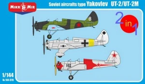 MikroMir 144-019 Yakovlev UT-2/UT-2M, Soviet Aircraft 1/144 Scale Model Kit - Picture 1 of 12