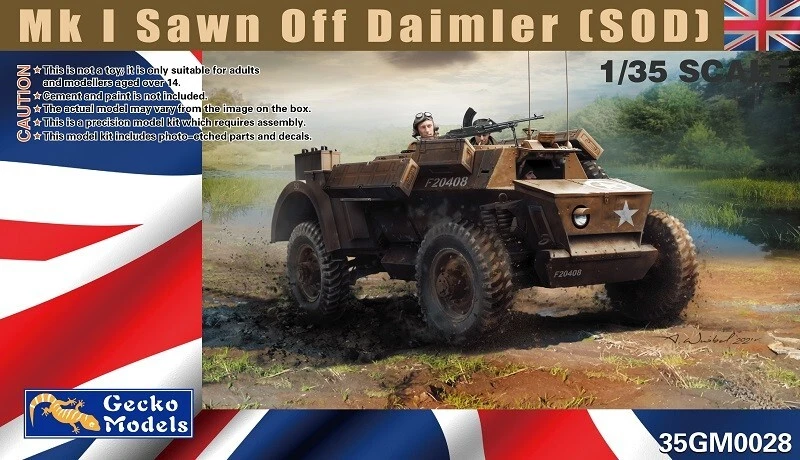 GECKO MODELS MK.I SAWN OFF DAIMLER (SOD)  35GM0028 1:35 - Immagine 1 di 1