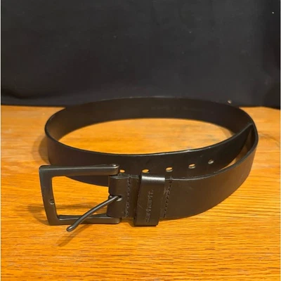 Men’s Carhartt Black Genuine Full Grain Leather Working Belt Size, size 36 NEW - Image 1 of 4