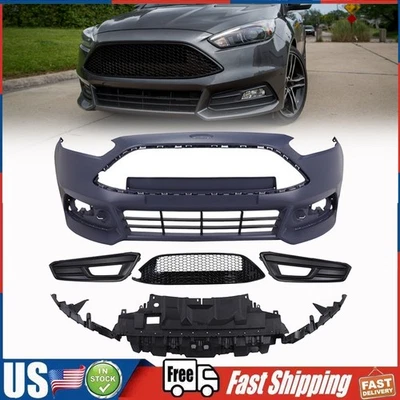 FOR 2015 2016 2017 FORD FOCUS ST FRONT BUMPER COVER WITH GRILL Foto 1 de 4