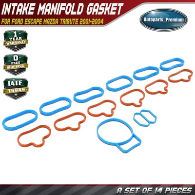Juego de juntas de colector de admisión de motor para Ford Escape Mazda Tribute 2001-2004 3,0 L Foto 1 de 4