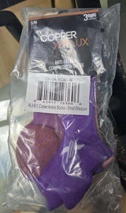 3 Pair Ankle Copper Flux Anti-Fatigue Compression Socks S/M - Picture 1 of 3