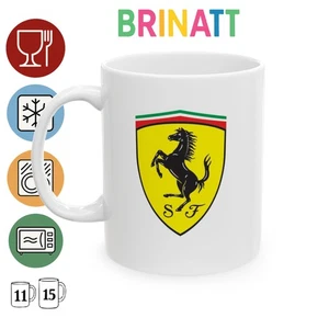Keramiktasse - Ferrari - F1 - Logo - lustiges Kaffeeliebhaber Geschenk, Teetasse, Bürotasse - Bild 1 von 9