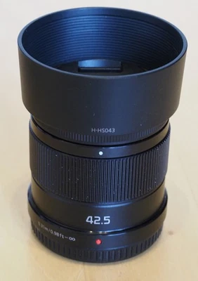 Panasonic Lumix G 42.5mm F/1.7 ASPH. with Power O.I.S. Lens for MFT - Image 1 of 4
