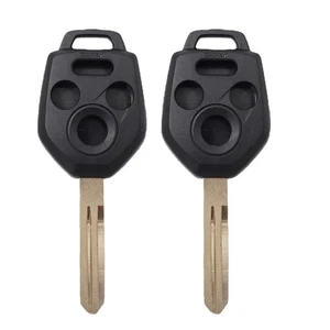 2Pcs Smart 4 Buttons Left Groove Key Case shell Fob for Subaru Impreza Crosstrek - Picture 1 of 5