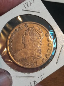 1827 capped bust half dollar - Picture 1 of 4