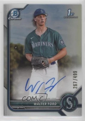 2022 Bowman Draft Chrome Pick Refractor /499 Walter Ford #CDA-WFD Auto - Image 1 of 2