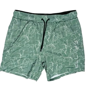 Spyder Swim Trunks Surf Sand Sun Shorts 30+ UPF Men’s 2XL Green Ocean Lined - Picture 1 of 10