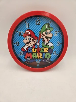 Super Mario 10" Round Wall Clock in Open Window Box 2023 Nintendo - Image 1 of 3