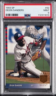 1993 SP #62 DEION SANDERS PSA 9 - Image 1 of 2
