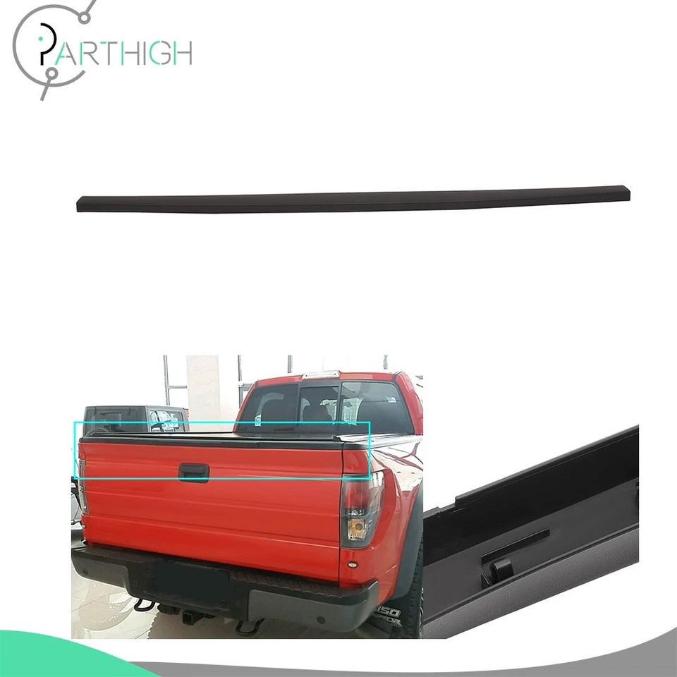 For 2004-2007 2008 Ford F-150 High Quality ABS Black Tailgate Cap Moulding Cover Foto 1 de 4