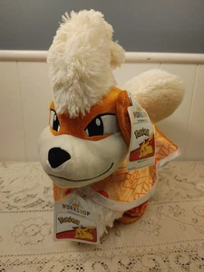 Build A Bear Pokemon Growlithe W/ Certificate Cape & Pj's  NWTS - TESTED WORKS! - Picture 1 of 18