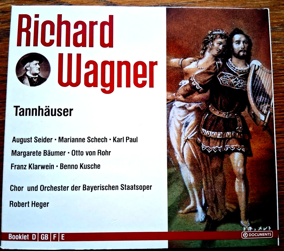 Richard Wagner -  Tannhäuser, 3 CD-Klappbox,  Top-Zustand, - Bild 1 von 1