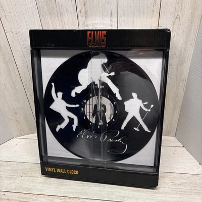 Elvis Presley Vinyl Record Wall Clock, Elvis Presley Wall Art, Rock n Roll Wall  - Image 1 of 2