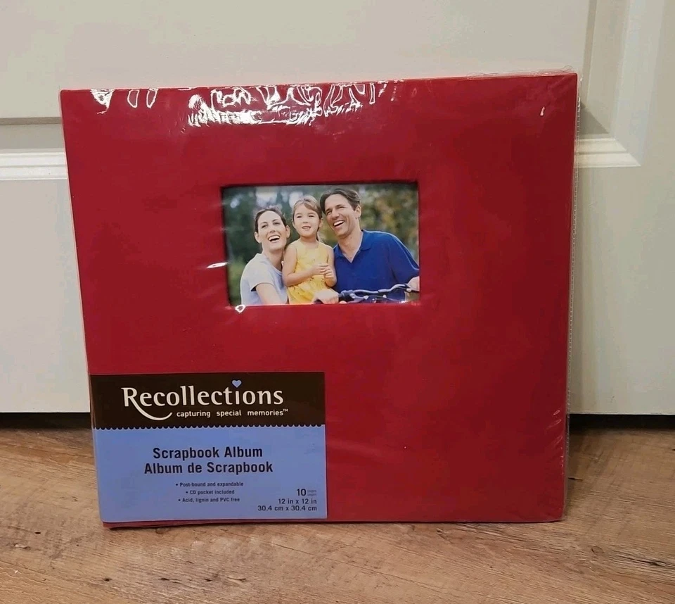 Álbum de recortes de recuerdos 12x12 10 páginas tela roja nuevo Foto 1 de 1