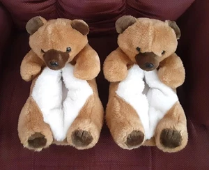 LOVE MATES Brown Bear Slippers - Women's Size M/L 8-10 - Picture 1 of 1
