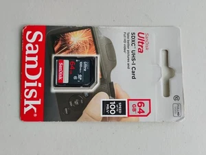 Sandisk UHS-I Card 64GB - Picture 1 of 2