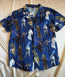 NEU Star Wars Cakeworthy Kurzarm Hemd mit Knopfleiste 2XL Skywalker Darth Vader - Bild 1 von 4