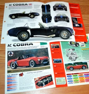 1965 Ac Cobra 427 Specs Info Original Poster Brochure Vintage 65 Shelby Cobra - Bild 1 von 1