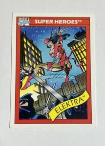 Marvel Comic Super Heroes 1990 Impel Trading Cards Series 1 Card #49 - Elektra - Picture 1 of 2