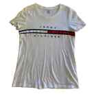 Tommy Hilfiger White Embroidered Logo Tee Size XS