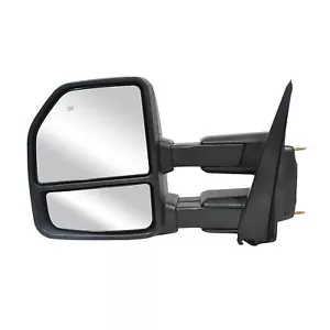 Luces de señal eléctricas térmicas espejo retrovisor de remolque para Ford F150 15-20 lado derecho del conductor negro - Imagen 1 de 12