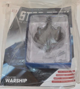 EAGLEMOSS STAR TREK #153 DEVORE WARSHIP NEW WITH MAGAZINE SEALED IN BAG - Picture 1 of 2