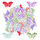 100 Kristall-Schmetterlingsperlen Transparente Glas-Anhänger