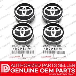 GENUINE Toyota Prius Corolla Yaris OEM Wheel Center Hub Cap 42603-52170 SET OF 4 - Picture 1 of 5