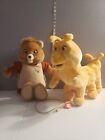 Lot vintage Teddy Ruxpin and Grubby avec livres cordon original et une bande 