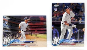 GLEYBER TORRES ROOKIE LOT ~ 2018 TOPPS CHROME UPDATE RC'S #HMT9 & #HMT33 - Picture 1 of 2