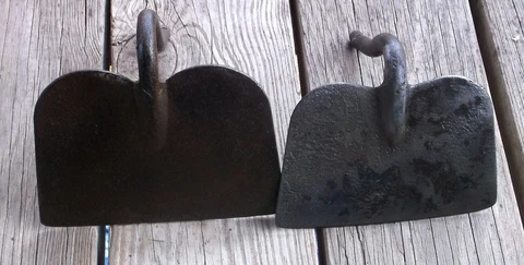 Lot Of 2 Vintage Rustic Hoe Heads,Old Garden Farm Tool Cover