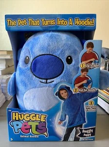 HUGGLE PET HOODIE SNUGGLY PUPPY HUGGLE PETS DOG BLUE ANIMAL HOODIE BRAND NEW - Picture 1 of 5