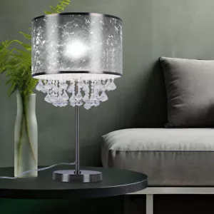 Lampada da Tavolo Lampada Lato Soggiorno Argento 1 Luci Alteyya 56 CM - Foto 1 di 12
