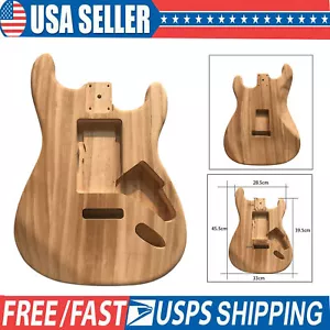 Unfinished DIY ST Electric Guitar Body Maple Wood Guitar Barrel Replacement Part - Picture 1 of 6
