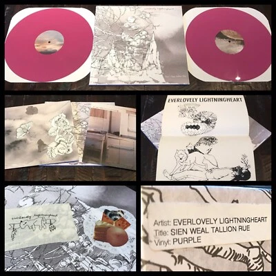 EVERLOVELY LIGHTNINGHEART 2x LP Purple Vinyl w/ Patch Poster 45- ISIS Mamiffer - Image 1 of 4