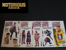 United States of Captain America 1-5 Complete Design Variant Set Comic Lot 