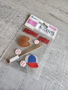 Scrapbooking Baseball Stickers Darice 3D Scrapbook Embellishments New #41 - Picture 1 of 4