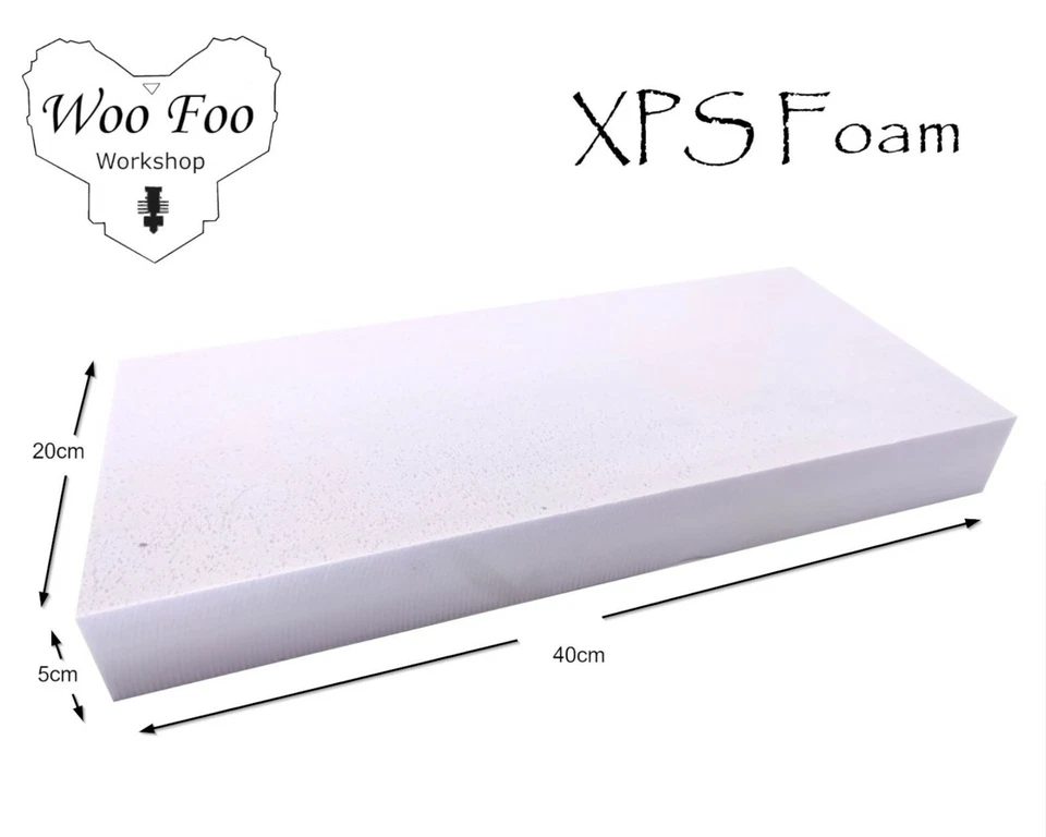 XPS Foam sheet, approx size 20x40x5cm, war gaming terrain modelling crafting