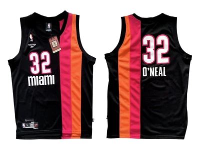 Reebok HWC Miami Floridians Retro Edition Shaquille O’Neal Sewn Jersey Large - Image 1 of 4