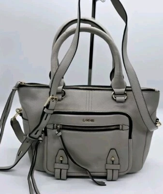 Bolso de mano LODIS pequeño de cuero gris Ellie  Foto 1 de 4