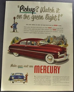 1949 Mercury Eight Coupe Large Size Print Ad Excellent Original - Picture 1 of 5