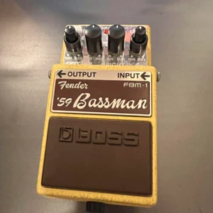 BOSS FBM-1 Fender '59 Bassman Amp Guitar Effects Pedal Vintage MIJ Tested Japan - Picture 1 of 6