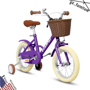 Kids' Bike Girls Bike 16'' Wheels for 3-4 Years with Removable Training Wheels - Picture 1 of 7