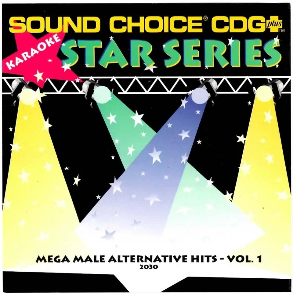 SOUND CHOICE STAR KARAOKE CD+G V. 2030 8+8 MALE ALTERNATIVE REM 16 SONG cdg MORE - Image 1 of 1