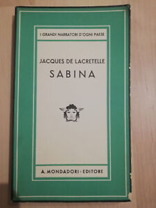 Sabina, Jacques de Lacretelle, 1933, Medusa Mondadori