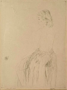 Vintage John Kelly Hawai’i Radierung Gras Rock, Hawaiian Drypoint c1920s-30s (MaM) - Bild 1 von 14